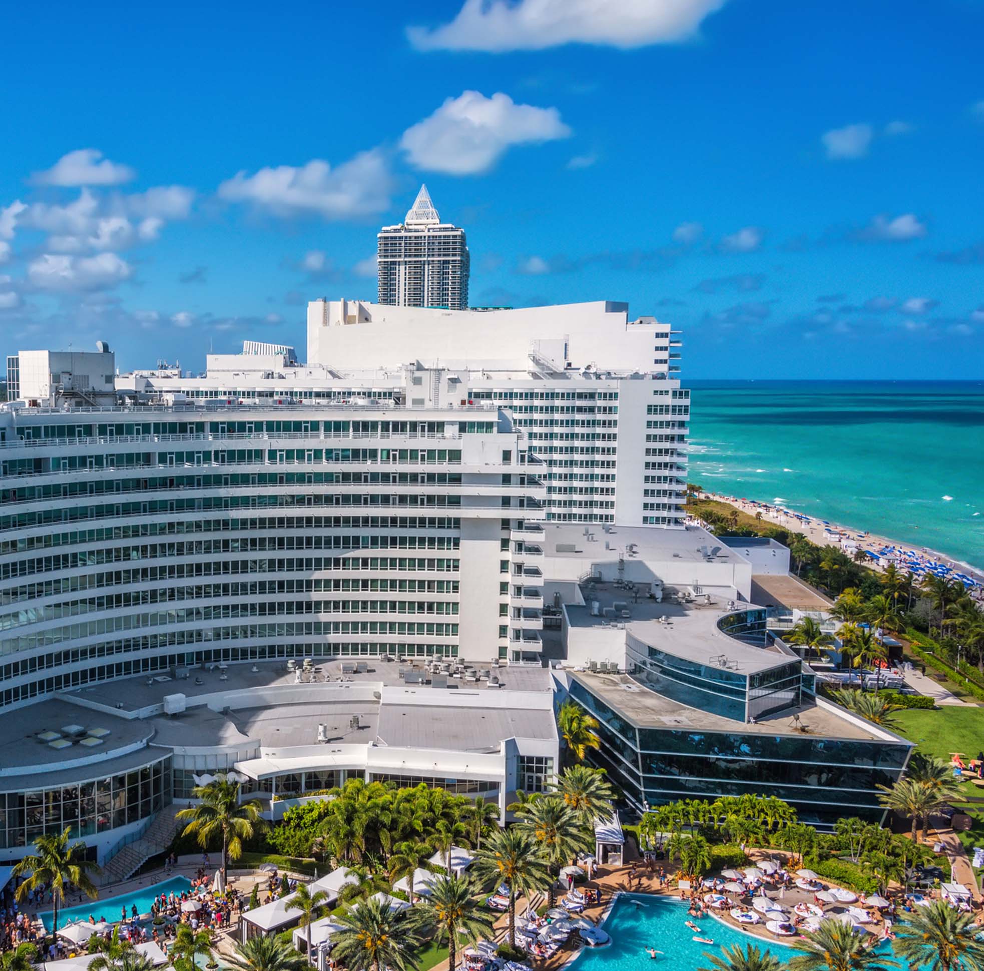 Resort next to beach